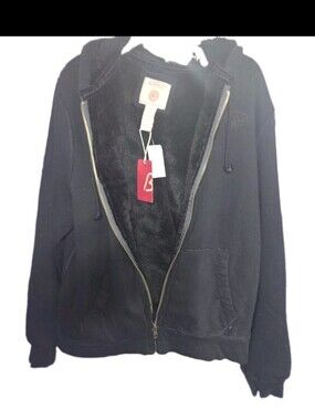Buffalo David Bitton Sherpa Lined Warm Zip Front Hoodie L NWT